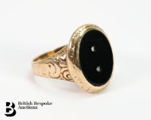 Gentleman's 9ct Gold and Onyx Ring