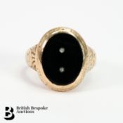 Gentleman's 9ct Gold and Onyx Ring