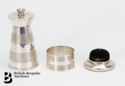 Silver Pepperette, Napkin Ring and Pin Cushion