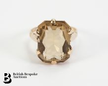 Lady's 9ct Gold Citrine Ring