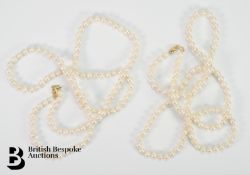 Two Pearl Necklaces