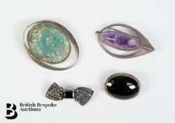 Silver Brooches