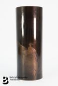 Chinese Bronze Pillar Vase