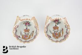 Pair of Sampson Armorial Salt Cellars