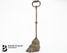 19th Century Gilt Bronze Door Stop