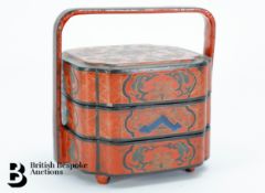 Chinese Red Lacquer Stacking Box