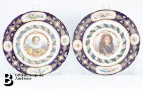 Sevres-Style Porcelain Plates