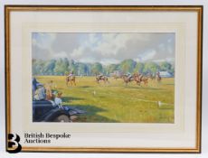 Eric Meade-King (1911-1987) Polo Watercolour