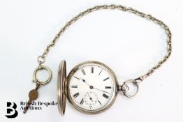 Silver Full Hunter Pocket Watch