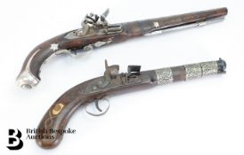 Two Vintage Flintlock Pistols