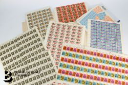 Pre-decimal Sheets of Mint Stamps