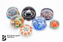 Collection of Millefiori Paperweights