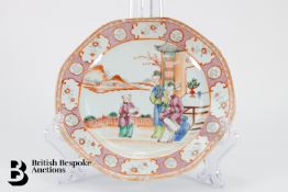 Chinese Hand Painted Famille Rose Plate