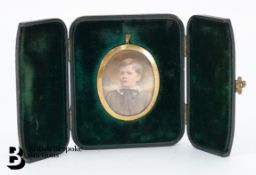 Portrait Miniature of a Young Man