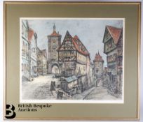 Ernst Geissendorfer (1908-1993) Etching