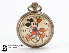Vintage Mickey Mouse Pocket Watch