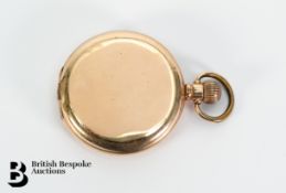 Gold Plated Open Faced Pocket Watch