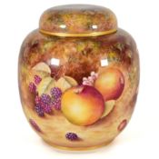 Royal Worcester Fallen Fruit Ginger Jar and Cover