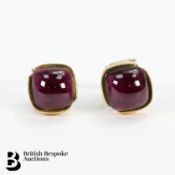 9ct Gold and Garnet Earrings