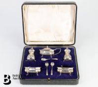 Boxed Silver Cruet Set