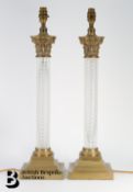 Pair of Brass Table Lamp Bases