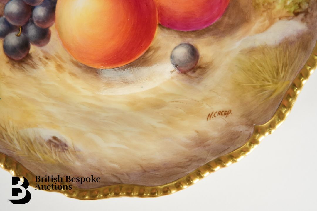 Royal Worcester Fallen Fruit Cabinet Plates - Image 4 of 11