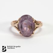 9ct Gold Amethyst Ring