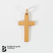 18ct Gold Cross Pendant