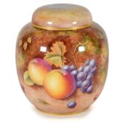 Royal Worcester Fallen Fruit Ginger Jar and Cover