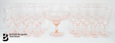 Murano Glass Centrepiece and Glasses