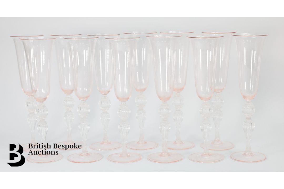Murano Glass Centrepiece and Glasses - Image 12 of 15
