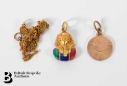 18ct Gold and Semi-Precious Stone Pendant