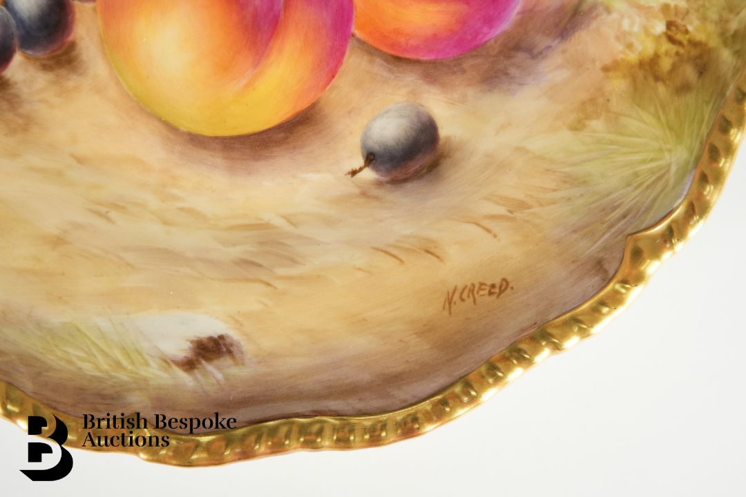 Royal Worcester Fallen Fruit Cabinet Plates - Image 9 of 11