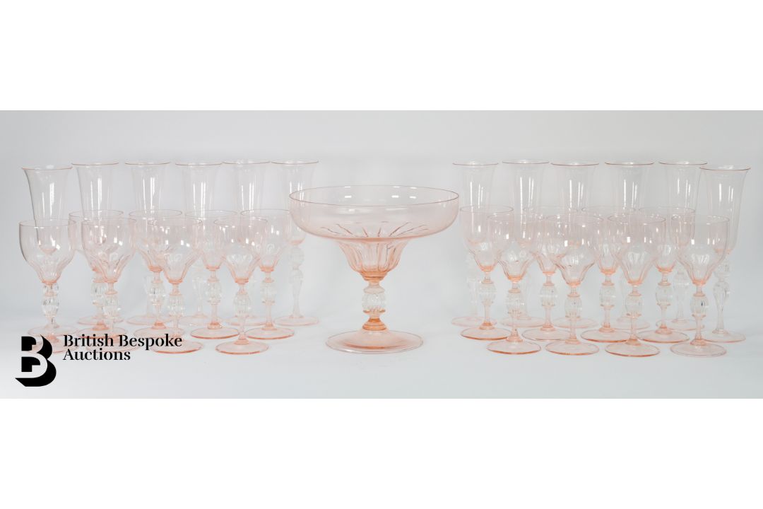 Murano Glass Centrepiece and Glasses - Image 3 of 15