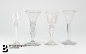 Four English 18th Century Glasses