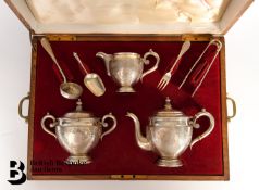 Imperial Russian Silver Tea Set