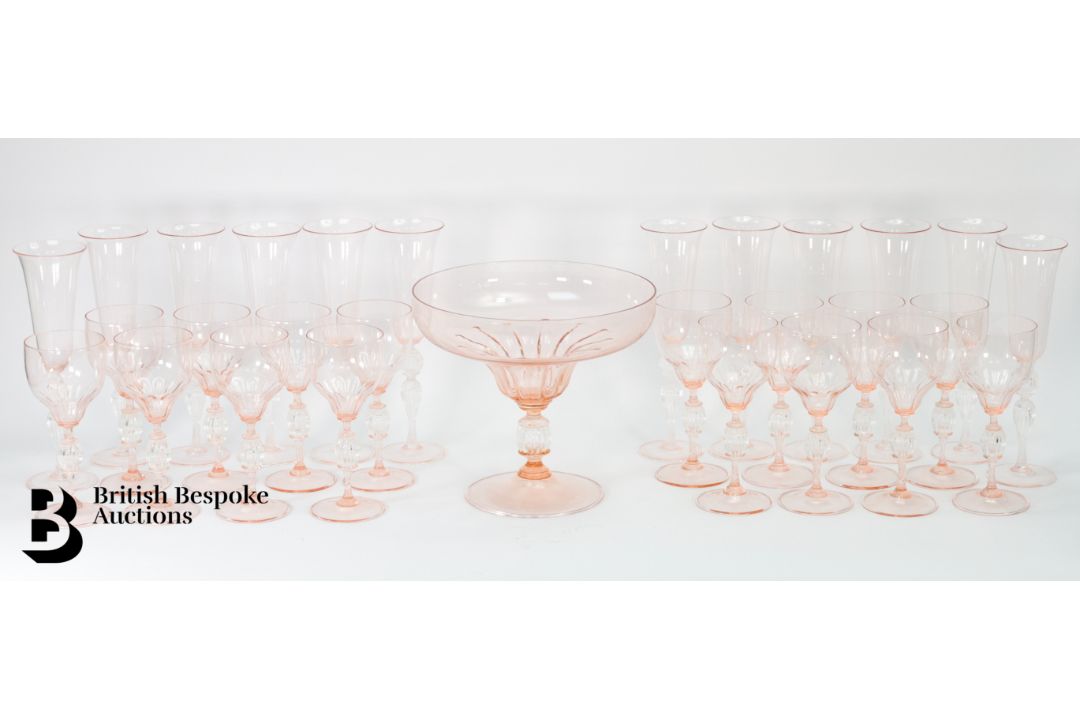 Murano Glass Centrepiece and Glasses - Image 2 of 15
