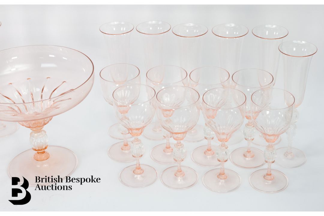 Murano Glass Centrepiece and Glasses - Image 4 of 15