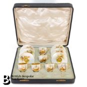 Royal Worcester Porcelain Cabinet Cups and Saucers