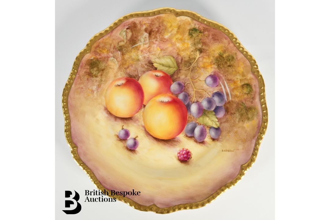 Royal Worcester Fallen Fruit Cabinet Plates - Image 8 of 12