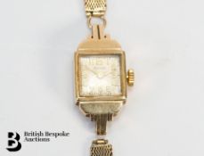 9ct Gold Nivada Cocktail Watch