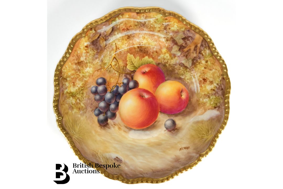 Royal Worcester Fallen Fruit Cabinet Plates - Image 2 of 11