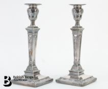 Pair of Silver Candlesticks