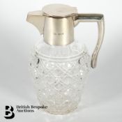 Silver Mounted Crystal Claret Jug
