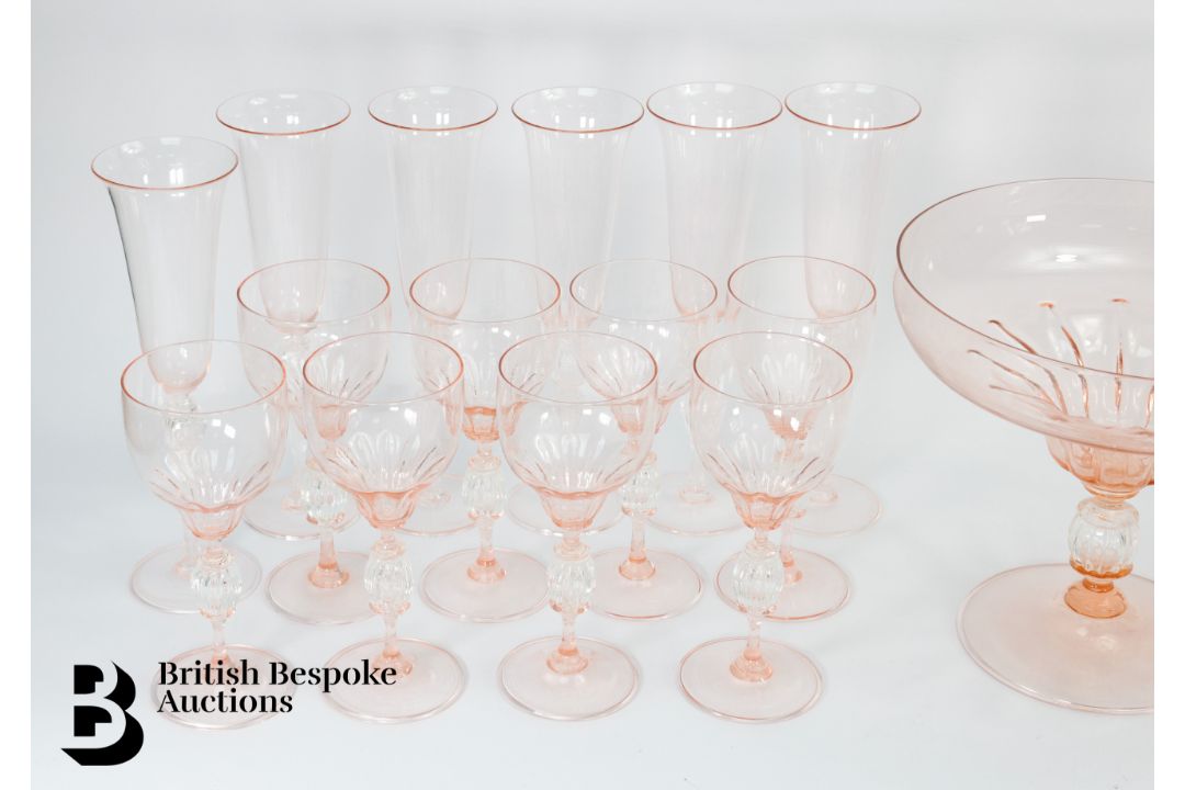 Murano Glass Centrepiece and Glasses - Image 5 of 15
