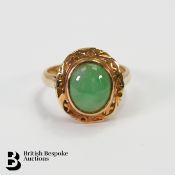 14ct Gold and Jade Ring