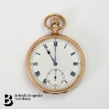 Dennyson 9ct Gold Open Faced Pocket Watch