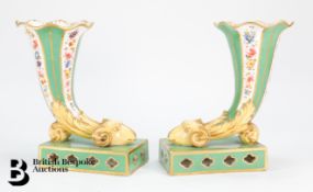 French Porcelain Cornucopia