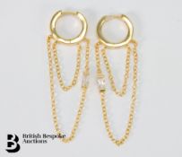 Pair of Silver Gilt Earrings