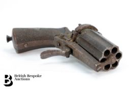 Pin Fire Pepper Box Revolver